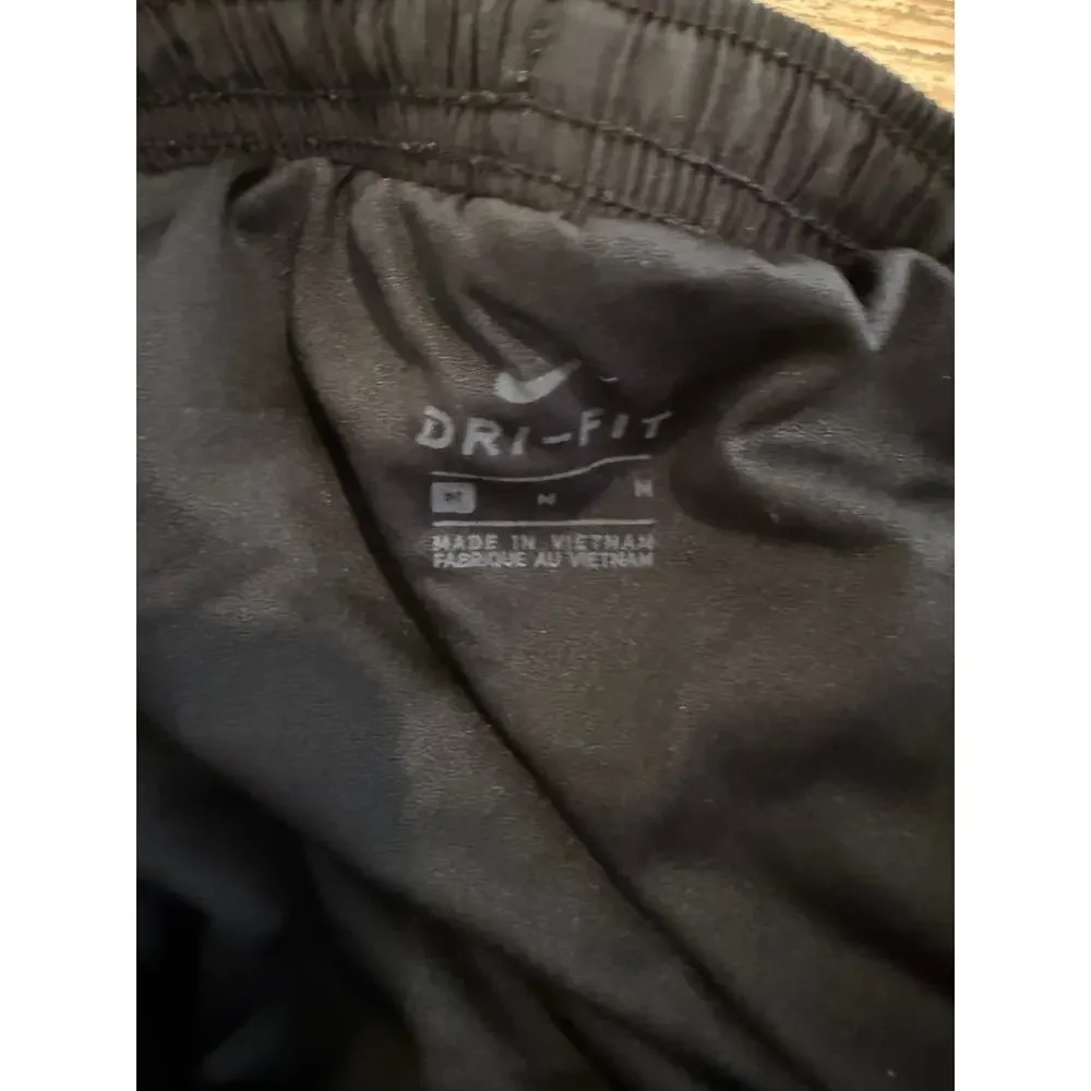 Nike Dri Fit Running Shorts Black Lime Green M